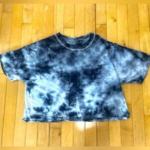 🖤American Eagle Tie-Dye Crop - Black and White